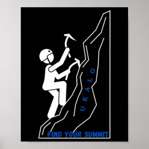 Climbing And Hiking Apparel Poster