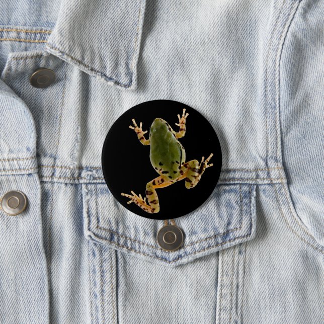 Climbing Arizona Tree Frog Photograph 3 Inch Round Button (In Situ)