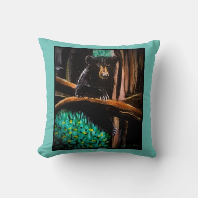 Climbing Baby Bear Pillow (Front)