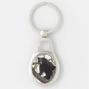 Climbing Black Bear Keychain
