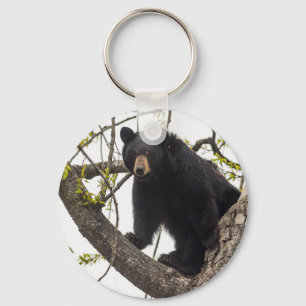 Climbing Black Bear Keychain