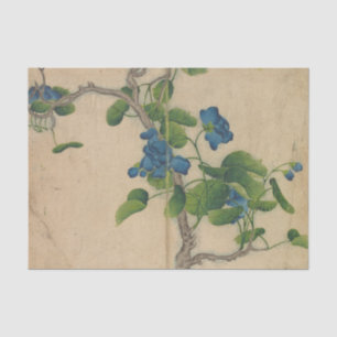 Climbing Blue Flowers by Zhang Ruoai Tissue Paper