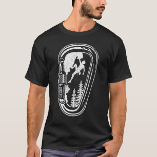 Climbing Boulder Mountains Carabiner Climbing Moun T-Shirt