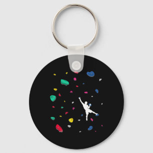 Climbing Boulder Wall Rock Climber Bouldering _2 Keychain