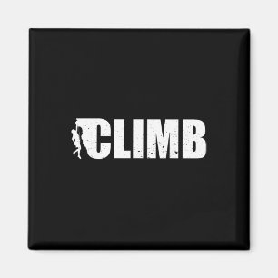 Climbing Bouldering Rock Climber Climb Silhouette  Magnet