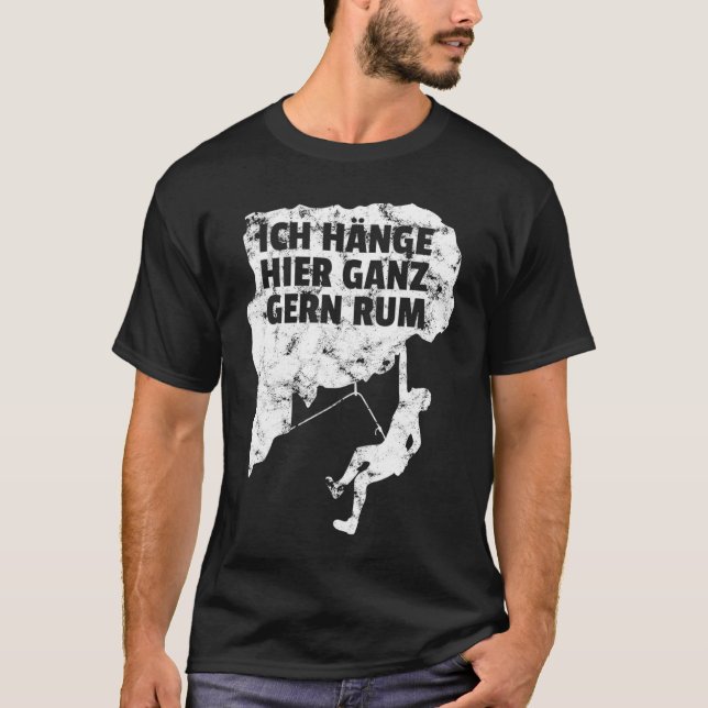 Climbing Bouldering Rock Climbing Alps Mountains T-Shirt (Front)