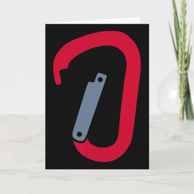 Climbing Carabiner  Card (Front)