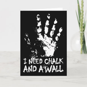 Climbing Chalk Boulder Wall Imprint Logo Card