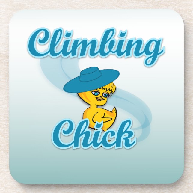 Climbing Chick #3 Coaster (Front)