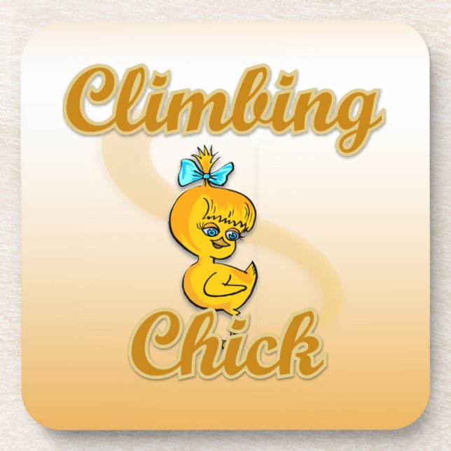 Climbing Chick Coaster (Front)