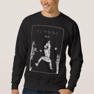 Climbing Chinese Hanzi Bouldering Sport Free Climb Sweatshirt