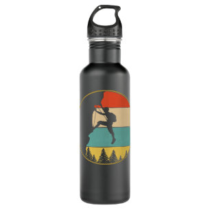 Climbing Climb Mountain Free Climber Retro Vintage 710 Ml Water Bottle