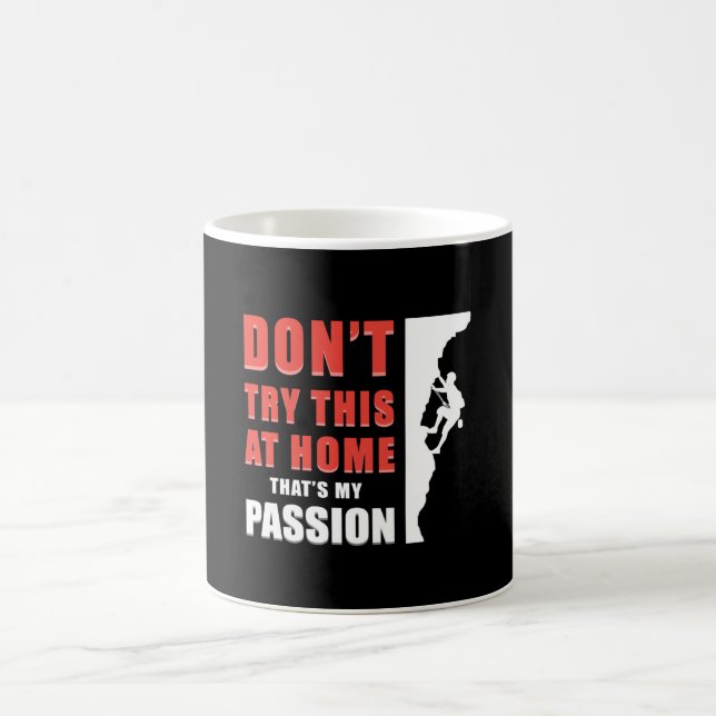 Climbing Climber Rock Mountains Climb Gift Idea Coffee Mug (Center)