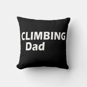 climbing dad throw pillow