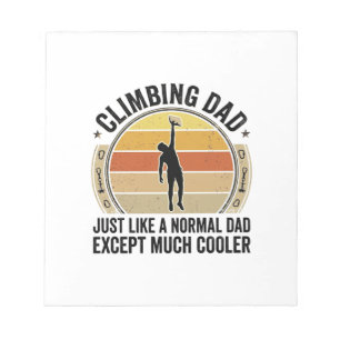 Climbing Dad Vintage Rock Climbing Shirt Design_1 Notepad