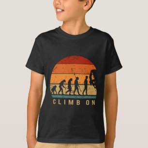Climbing Evolution - Bouldering Climbing Mountaine T-Shirt