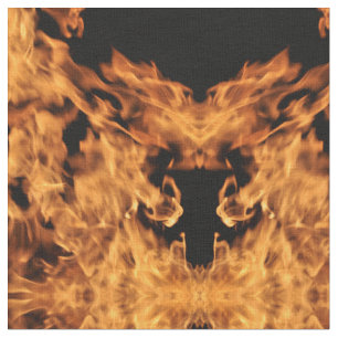 Climbing Flames Fabric