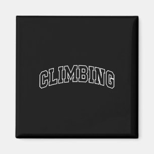Climbing Funny Athletic Lettering Climber Coach Magnet