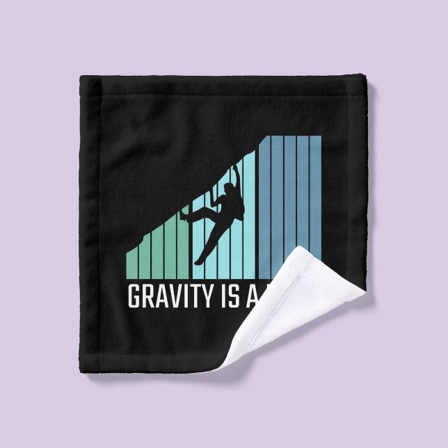 Climbing - Gravity Is a Myth Wash Cloth (Wash Cloth)