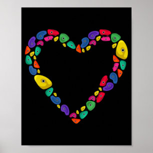 Climbing Heart Indoor Wall Climbing  Poster