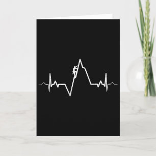 Climbing Heartbeat Rock Mountain Bouldering Gift  Card