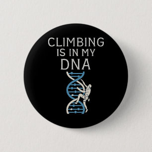 Climbing Is In My Dna Helix Graphic 2 Inch Round Button