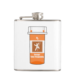 Climbing Is My Drug Hip Flask