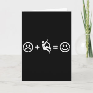 Climbing Makes Happy Climbers Gift Free-climbing B Card