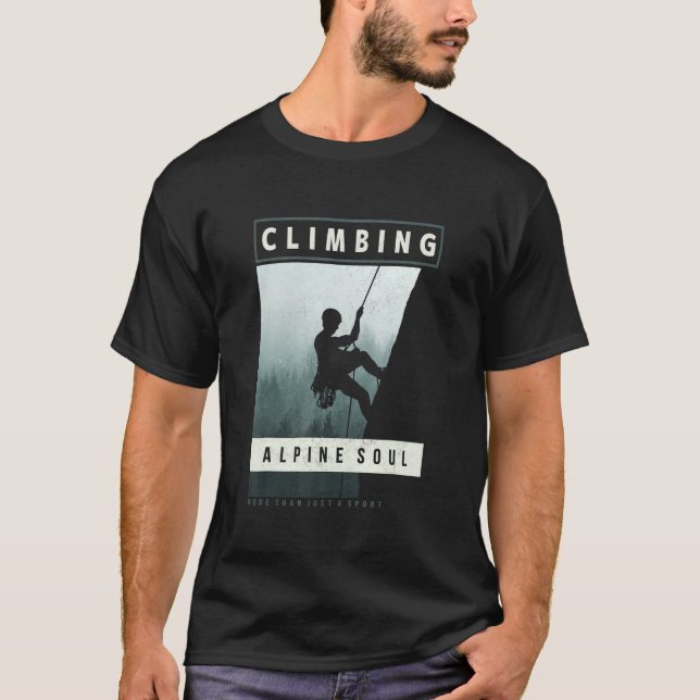 Climbing More Than Just A Sport Mountaineering Roc T-Shirt (Front)