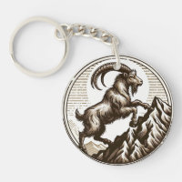 Climbing Mountain Goat Capricorn Birthday Zodiac