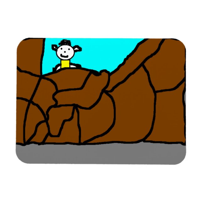 Climbing Mountain magnet (Horizontal)