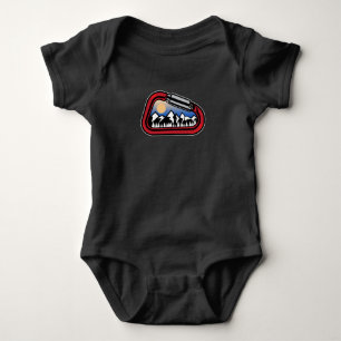 Climbing Mountain Rock Carabiner Bouldering Baby Bodysuit