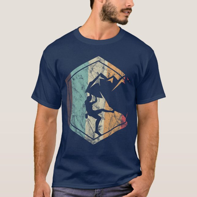 Climbing Mountaineering Climber Athletes Mountain  T-Shirt (Front)