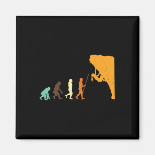 Climbing Mountaineering Evolution Climbers Gift Cl Magnet