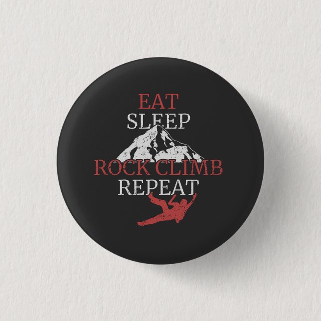 Climbing Mountaineering Gift 1 Inch Round Button (Front)