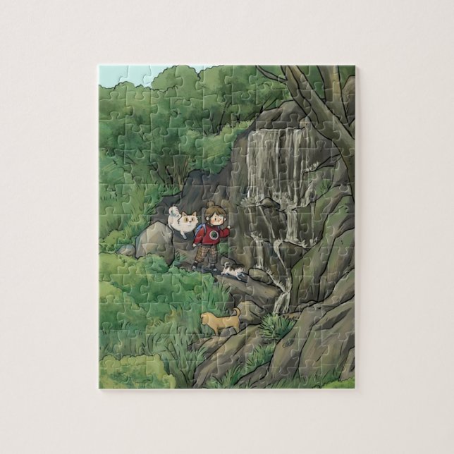 Climbing mountains and wading streams jigsaw puzzle (Vertical)