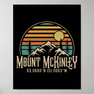Climbing Mt. Mckinley Alaska Hiking Climbi Mountai Poster