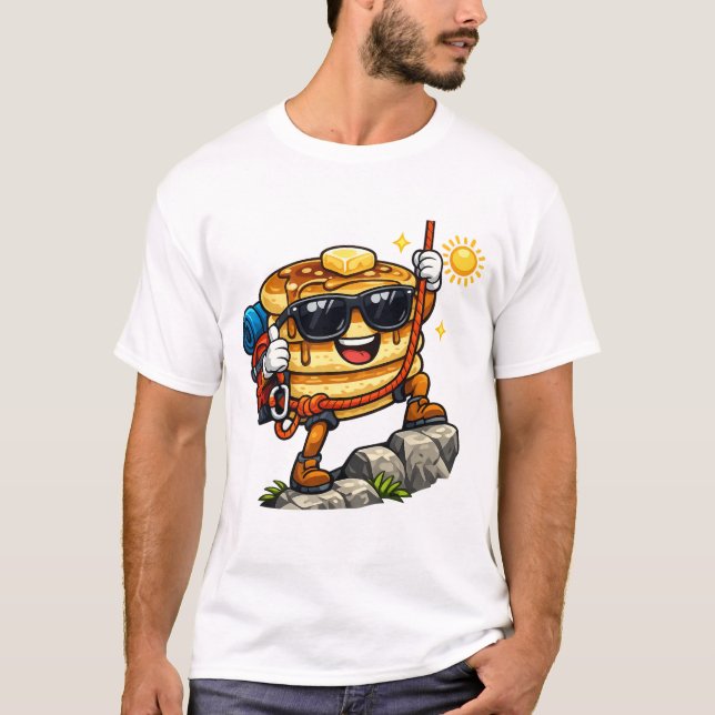 Climbing Pancake Stack T-Shirt (Front)