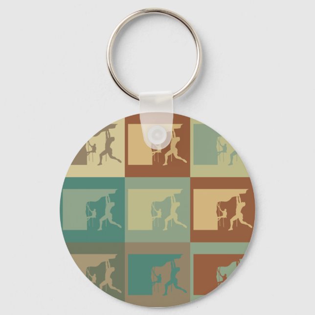 Climbing Pop Art Keychain (Front)