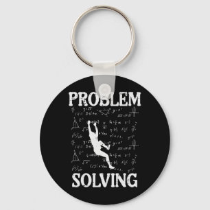 Climbing Problem Solving Math Formulas Funny Men W Keychain