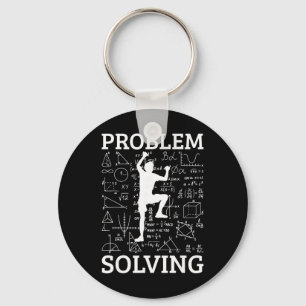 Climbing Problem Solving Rock Climber Bouldering C Keychain