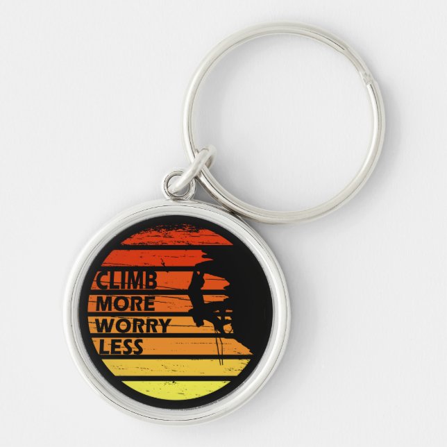 climbing quote for climber keychain (Front)