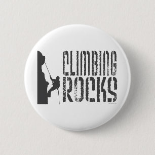 Climbing Rocks 2 Inch Round Button