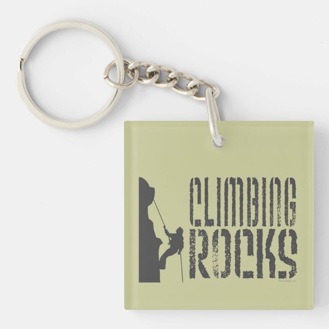 Climbing Rocks Keychain (Front)