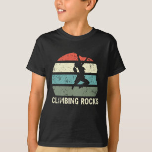 Climbing Rocks Retro Rock Climb Vintage T-Shirt