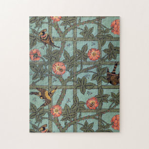 Climbing Rose & Small Bird, William Morris Jigsaw Puzzle