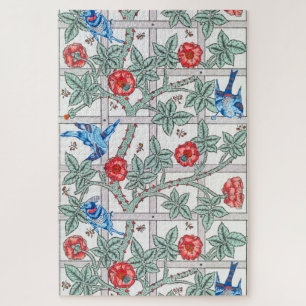 Climbing Rose & Small Bird, William Morris Jigsaw Puzzle