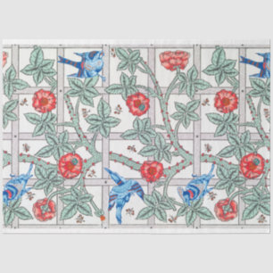 Climbing Rose & Small Bird, William Morris Tissue Paper