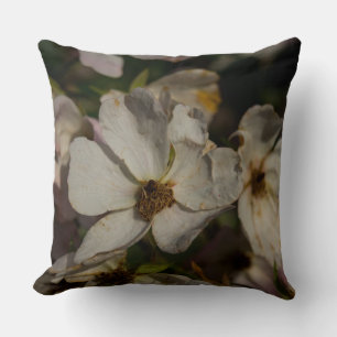 Climbing Rose Throw Pillow