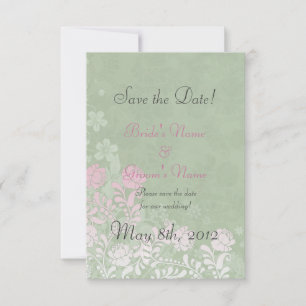 Climbing Rose Wedding Save the Date Cards